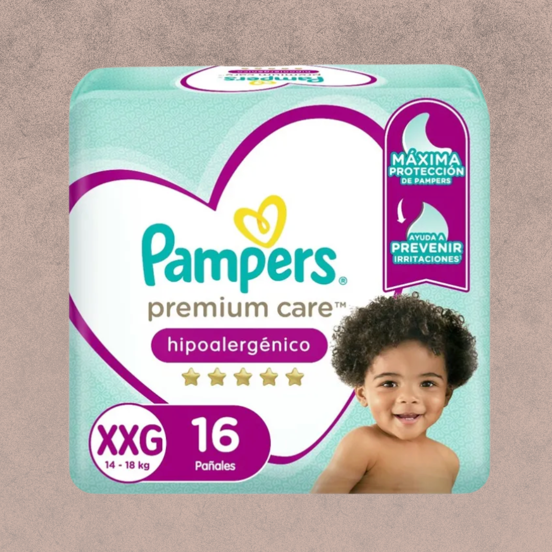 Pañal para Bebés Pampers Premium Care Talla XXG 20 unidades