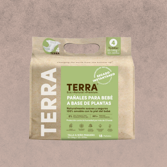 Pañal para bebe Terra  talla G / 18 un