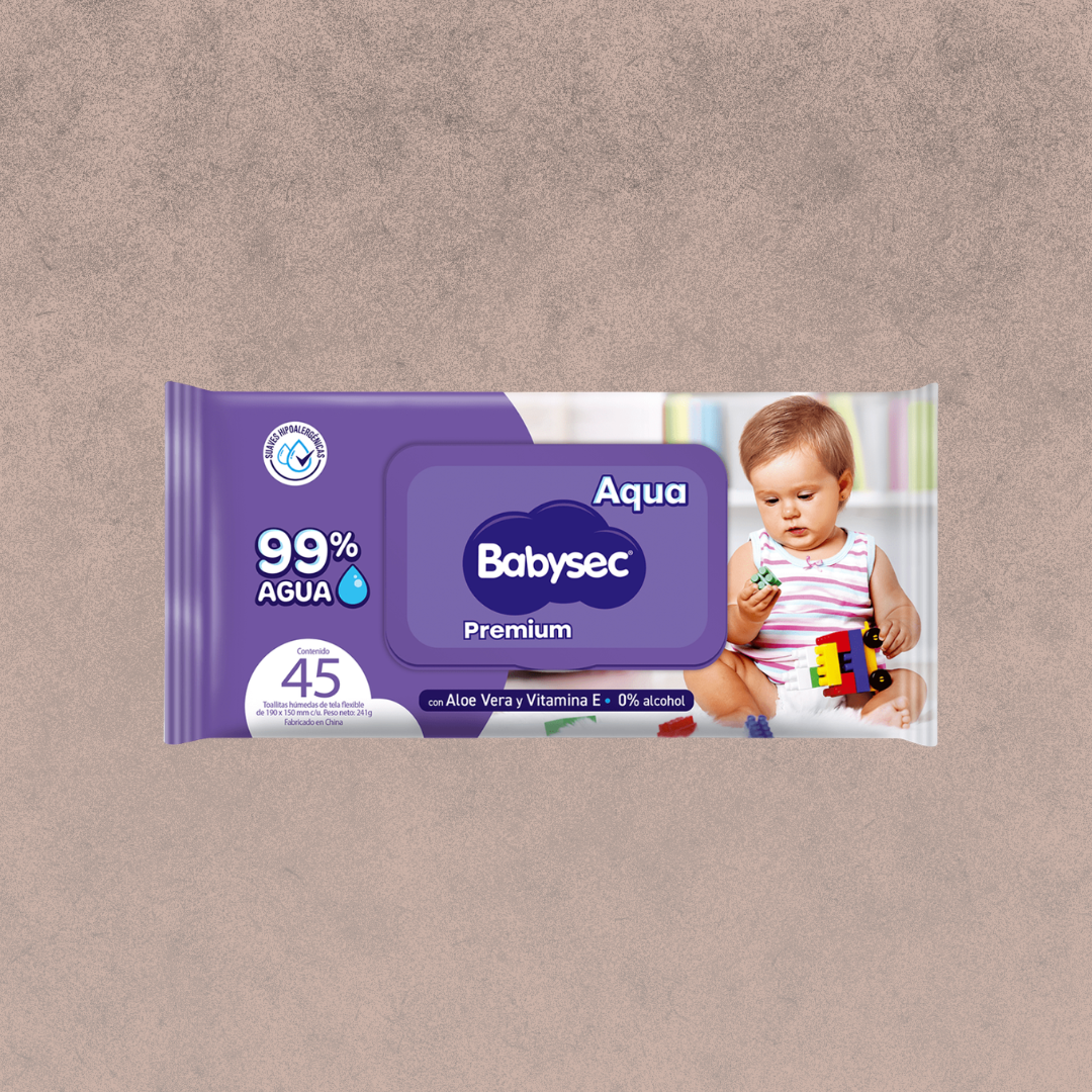 Toallitas húmedas Babysec premium  / 45 unidades