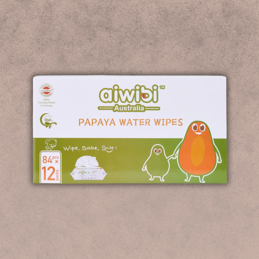 Caja de 12 Paquetes de Toallitas húmedas de Papaya con Agua de Manantial