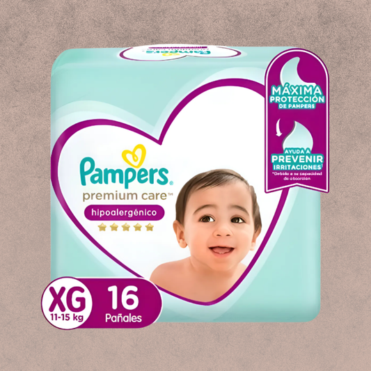 Pañal para Bebés Pampers Premium Care Talla XG 16 unidades