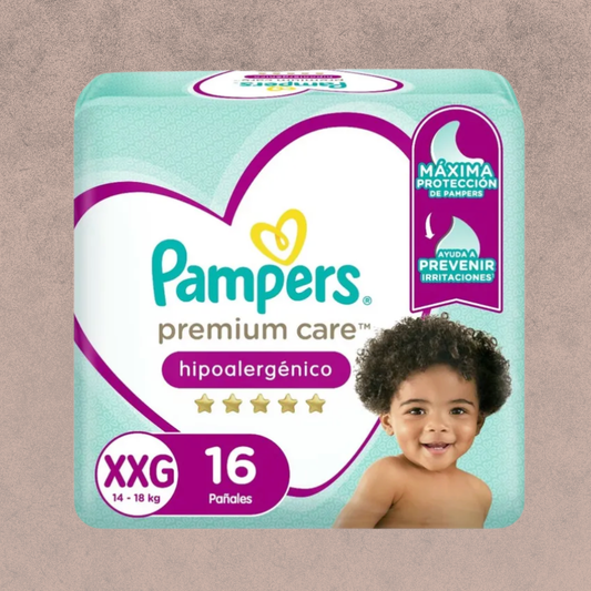 Pañal para Bebés Pampers Premium Care Talla XXG 20 unidades