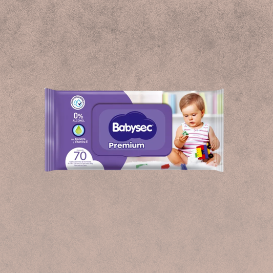 Toallitas húmedas Babysec premium  / 70 unidades